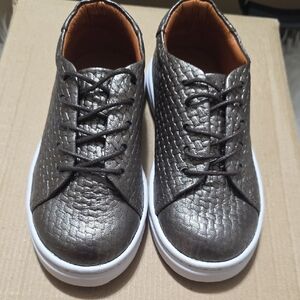 Kids' Metallic Textured Sneakers